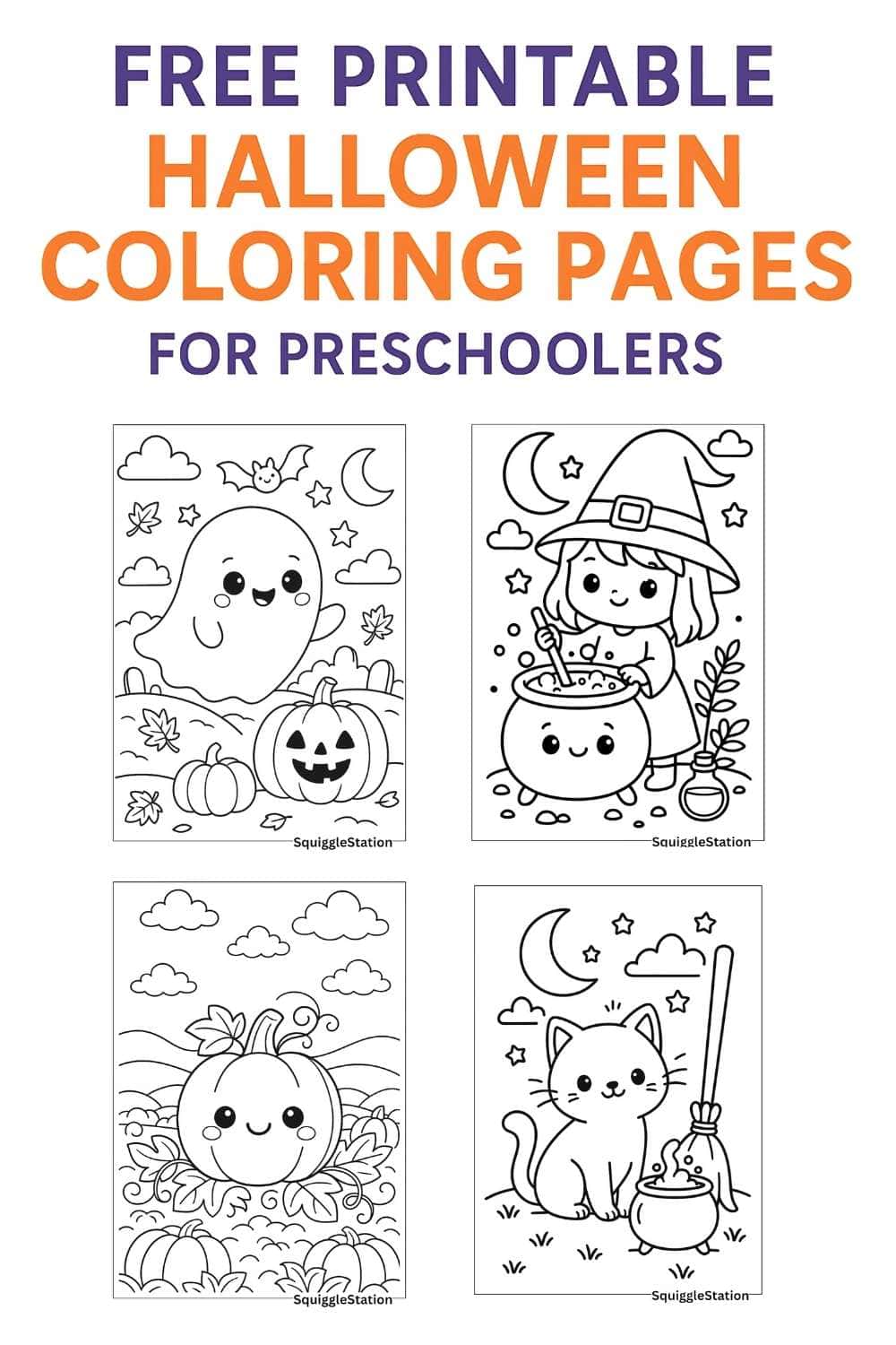 Free Halloween Coloring Pages For Kids | Cute & Printable Designs ...