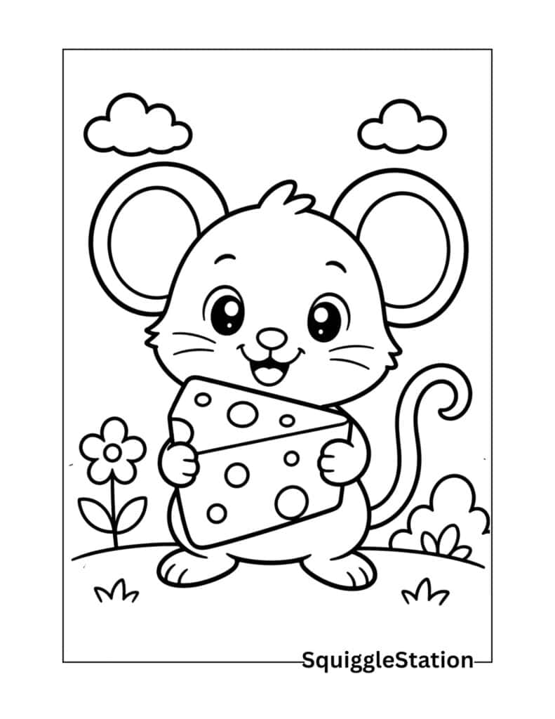 Cute Woodland Animals Coloring Pages (Free Printables) 9 cute mouse coloring pages woodland animals