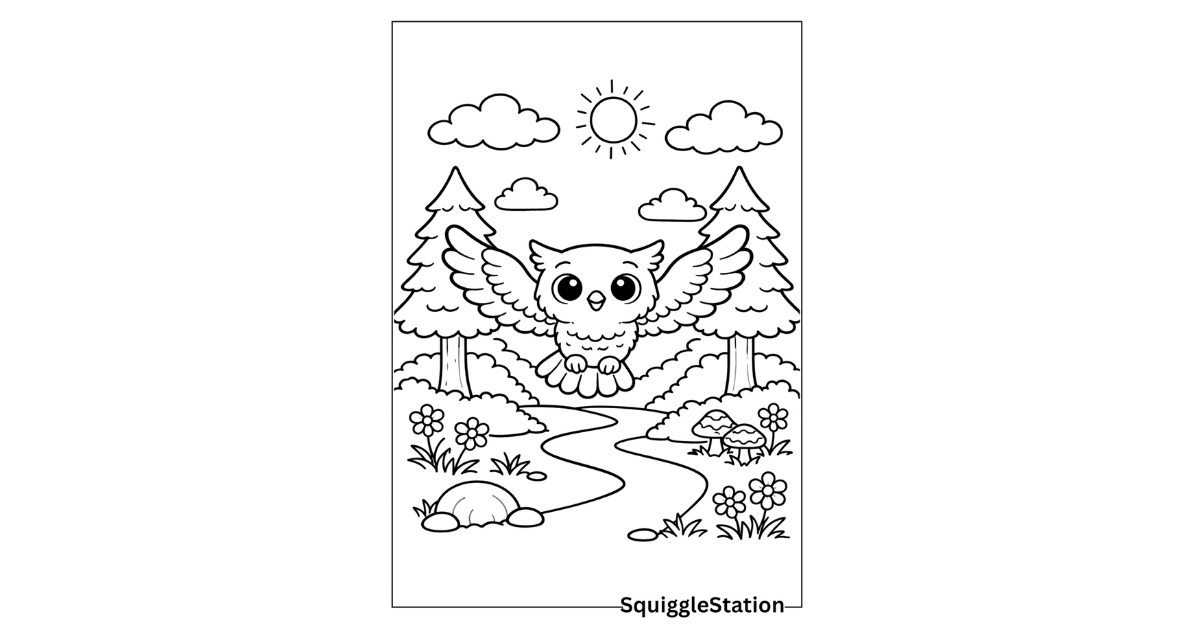 cute owl coloring pages printable for kids