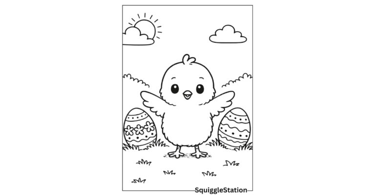 Kid-friendly Easter coloring pages with large Easter eggs and easy patterns