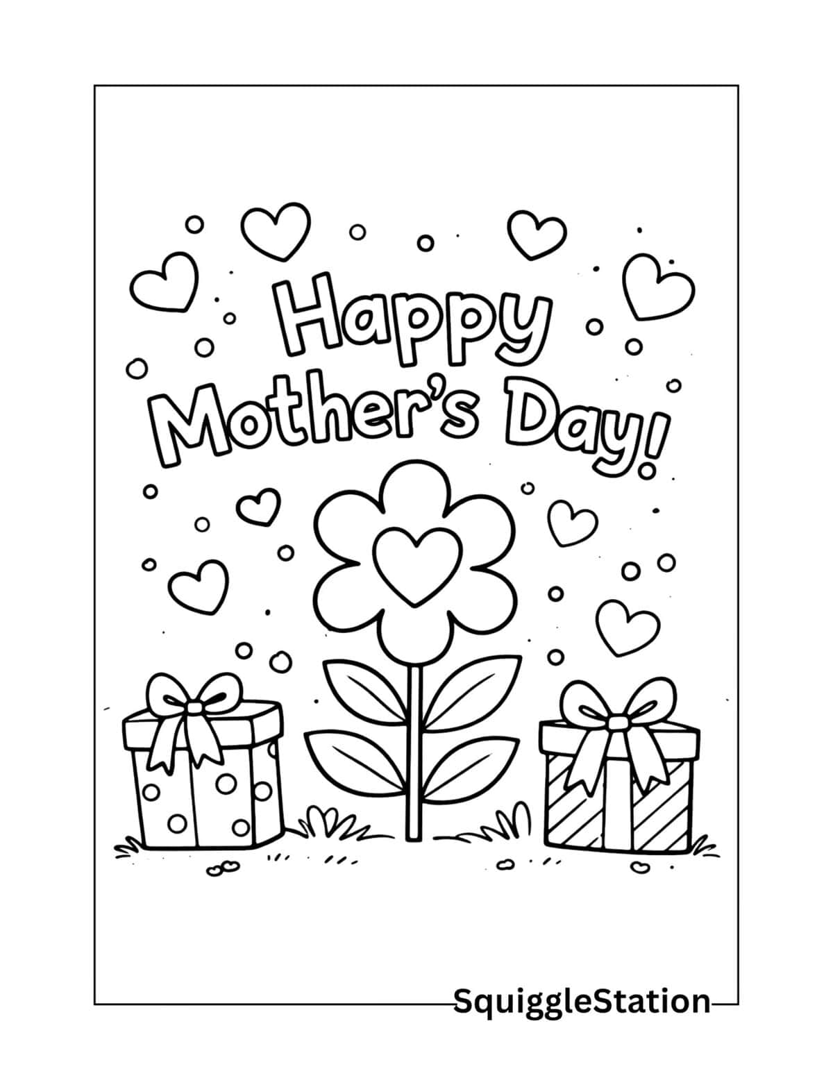 Mother’s Day Coloring Pages (Free Printable PDFs) - Squigglestation.com